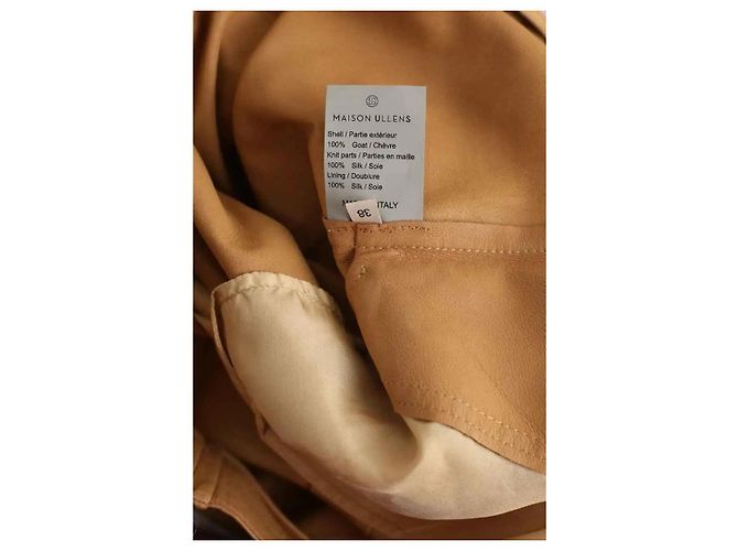Maison Ullens Mono de cuero beige - vista 6