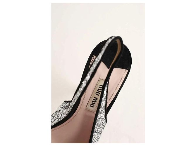 Miu Miu Silver heels Silvery - view 4
