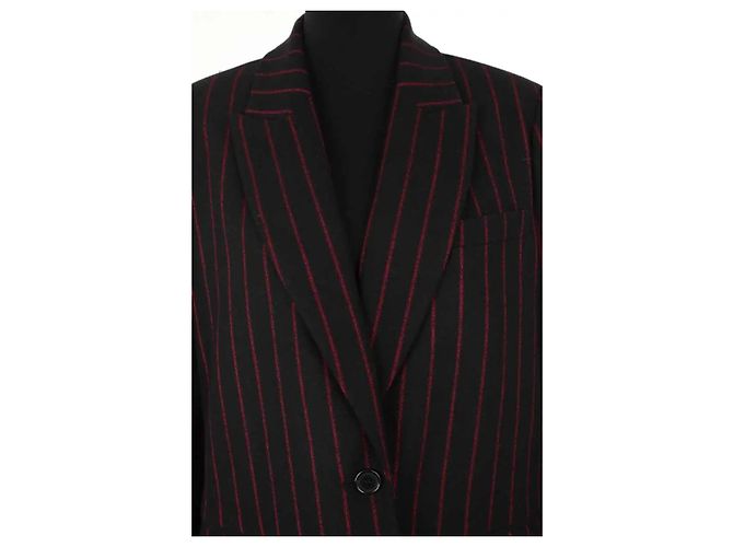 Autre Marque Schwarzer Wollblazer - Ansicht 2