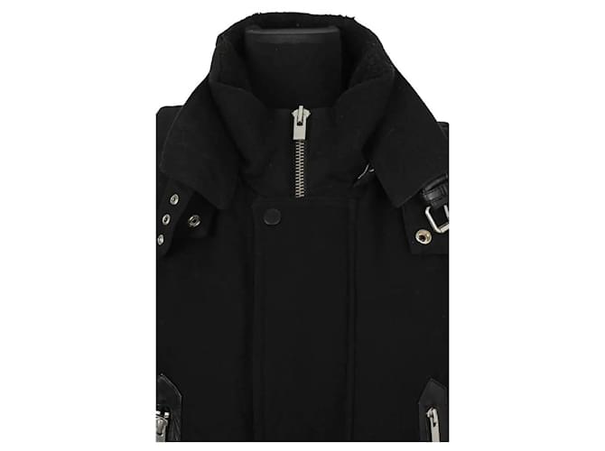The Kooples Abrigo de algodón negro - vista 2