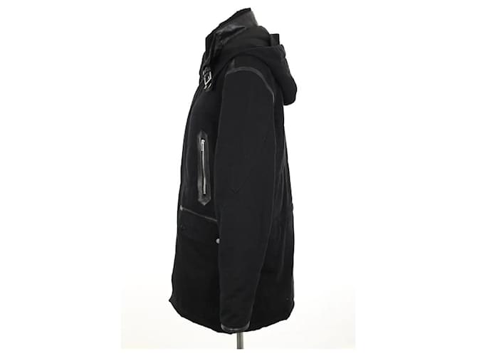 The Kooples Abrigo de algodón negro - vista 3