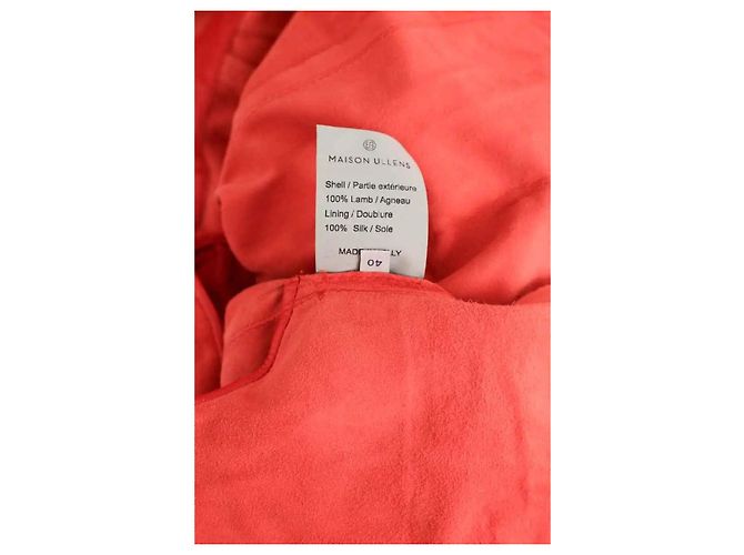 Maison Ullens Mono de cuero rojo Roja - vista 6