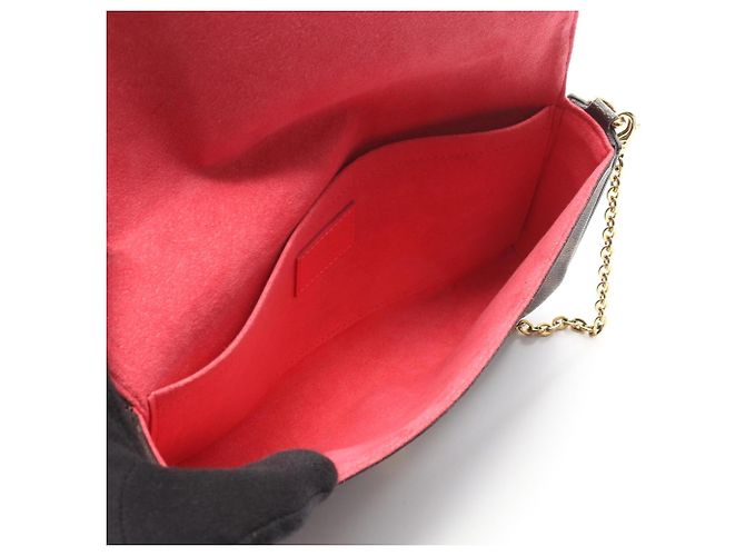 Vivienne Borsa a Spalla Felicie Pochette Louis Vuitton Marrone Multicolore - vista 3