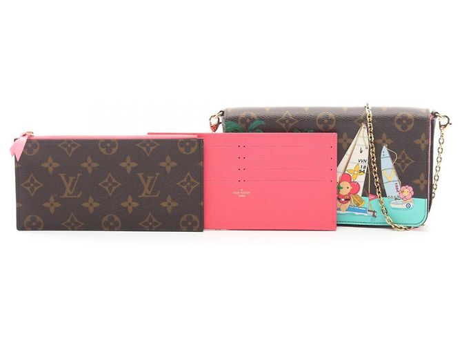Vivienne Borsa a Spalla Felicie Pochette Louis Vuitton Marrone Multicolore - vista 5