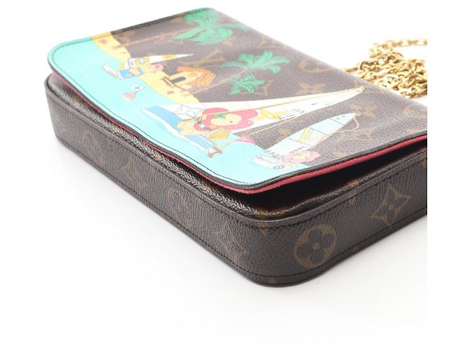 Vivienne Borsa a Spalla Felicie Pochette Louis Vuitton Marrone Multicolore - vista 9
