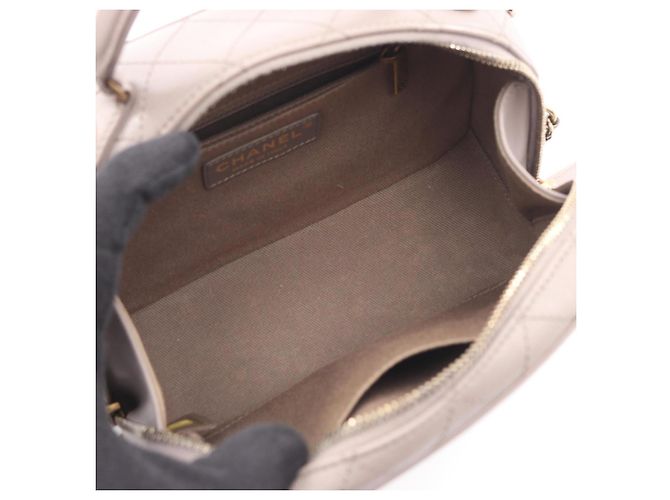 Bolso de Hombro Matelassé Chanel Castaño - vista 3