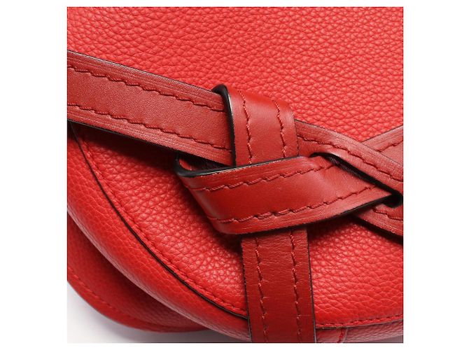 Loewe Gate Small Schultertasche Rot - Ansicht 5