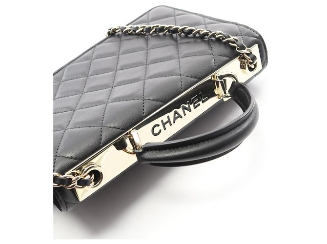 Borsa a Spalla Chanel Trendy CC con Manico Superiore Nero - vista 8