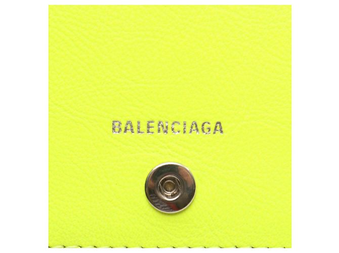 Tarjetero de cuero verde Balenciaga - vista 5