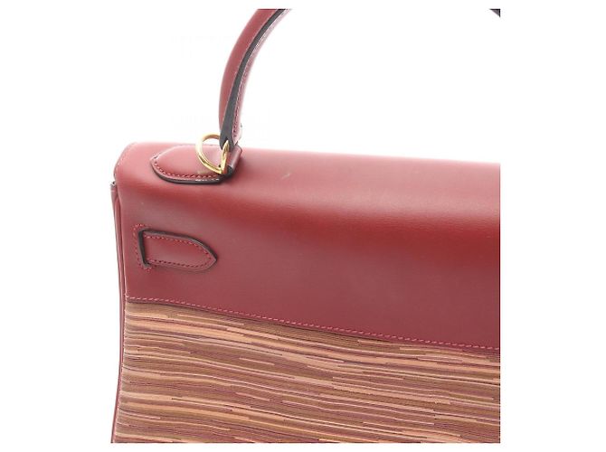 Borsa Hermès Kelly 32 Bordò - vista 14