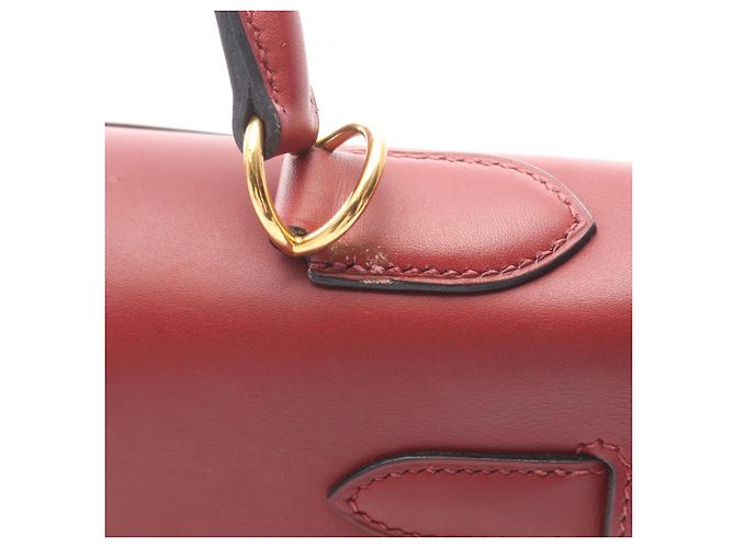 Borsa Hermès Kelly 32 Bordò - vista 15