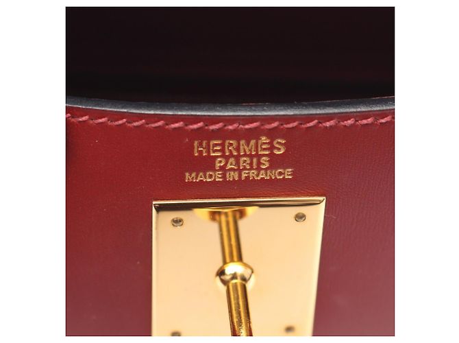 Borsa Hermès Kelly 32 Bordò - vista 4