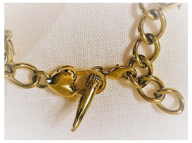 Dolce & Gabbana Raro lindo bracelete DOLCE&GABBANA dourado com globo e outros charms - vista 4