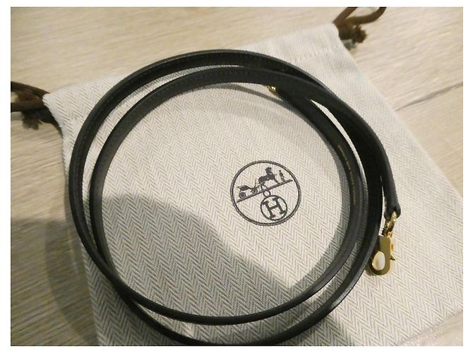 Alça Hermès para Mini Kelly 2 marrom, bijuteria banhada a ouro, nova com dustbag Chocolate - vista 2