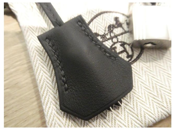 Campanella, cerniera e lucchetto Hermès nuovi per borsa Hermès Kelly o Birkin, dustbag Nero - vista 2