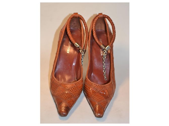 Sergio Rossi leather pumps with ankle strap brown size 37 IT - view 2