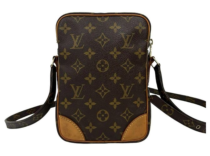Borsa a spalla mini Pochette Monogram in pelle Louis Vuitton Marrone - vista 3