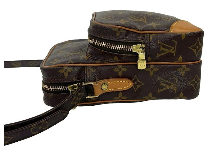 Borsa a spalla mini Pochette Monogram in pelle Louis Vuitton Marrone - vista 5