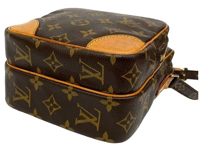 Mini borsa a spalla in pelle Monogram Louis Vuitton / Pochette Marrone - vista 8