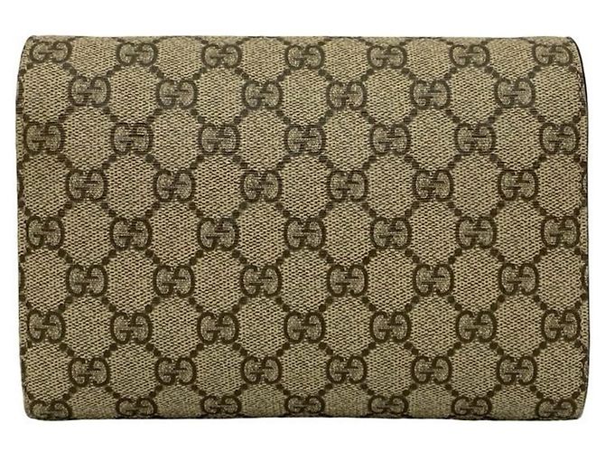 Borsa a spalla in pelle GG Supreme Dionysus di GUCCI Marrone - vista 3