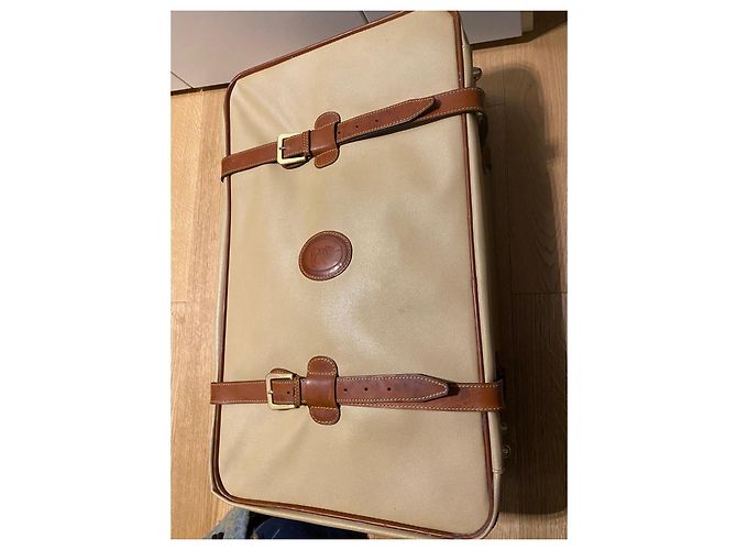 Valigia vintage  Trussardi in pelle Beige - vista 10