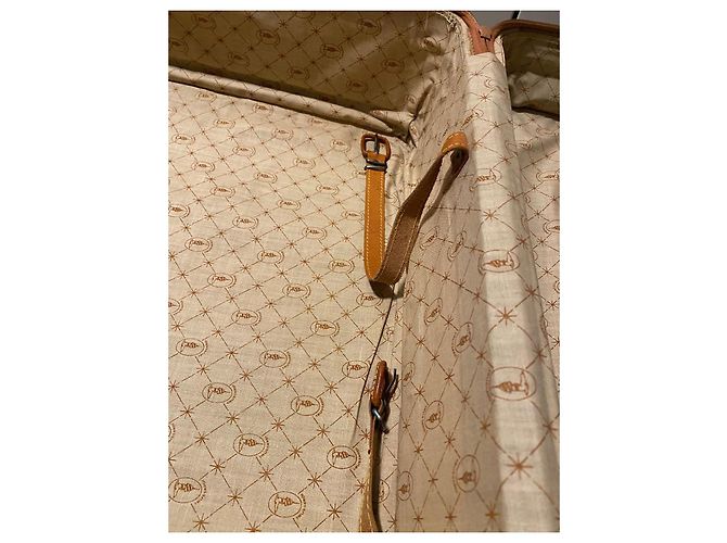 Valigia vintage  Trussardi in pelle Beige - vista 12