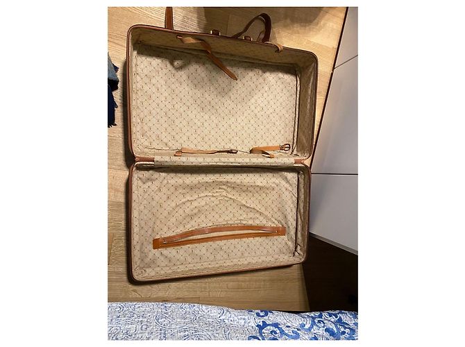 Valigia vintage  Trussardi in pelle Beige - vista 16