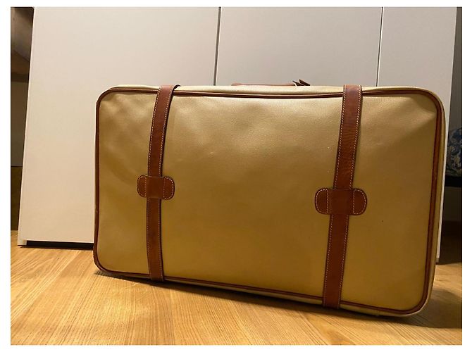 Valigia vintage  Trussardi in pelle Beige - vista 4