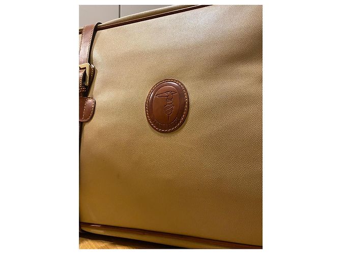Valigia vintage  Trussardi in pelle Beige - vista 6