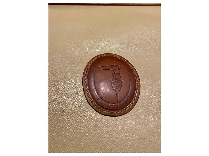 Valigia vintage  Trussardi in pelle Beige - vista 9