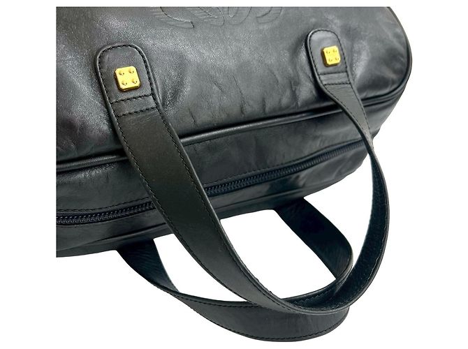 Borsa LOEWE Amazona 28 con logo Anagramma Nero - vista 4