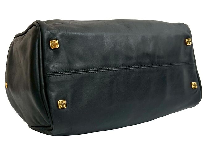 Borsa LOEWE Amazona 28 con logo Anagramma Nero - vista 7