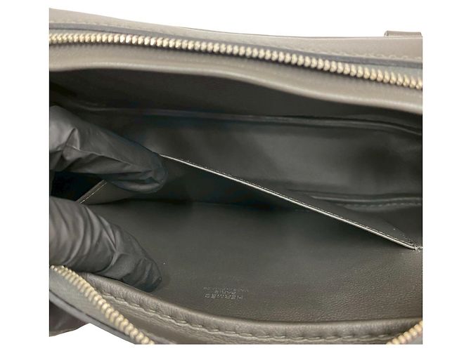 Borsa a mano Hermès Mini Plume Élan in pelle Swift Marrone - vista 10