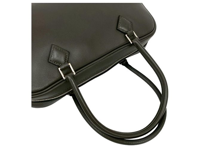 Borsa a mano Hermès Mini Plume Élan in pelle Swift Marrone - vista 4
