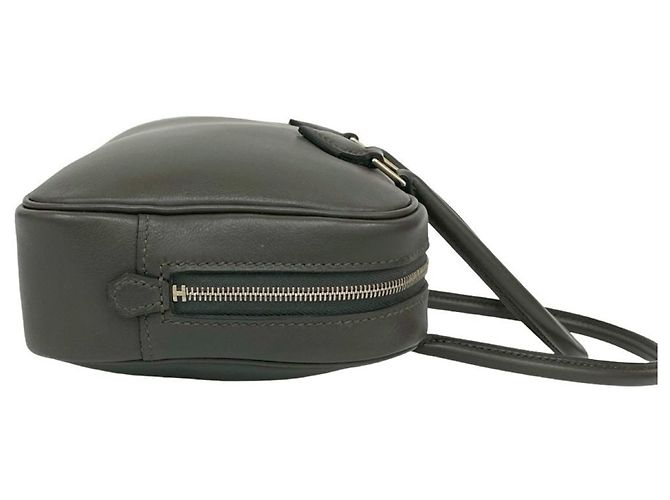 Borsa a mano Hermès Mini Plume Élan in pelle Swift Marrone - vista 6