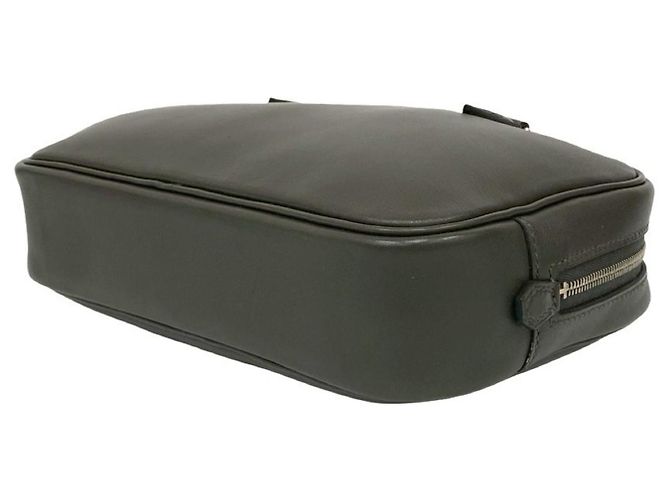 Borsa a mano Hermès Mini Plume Élan in pelle Swift Marrone - vista 8