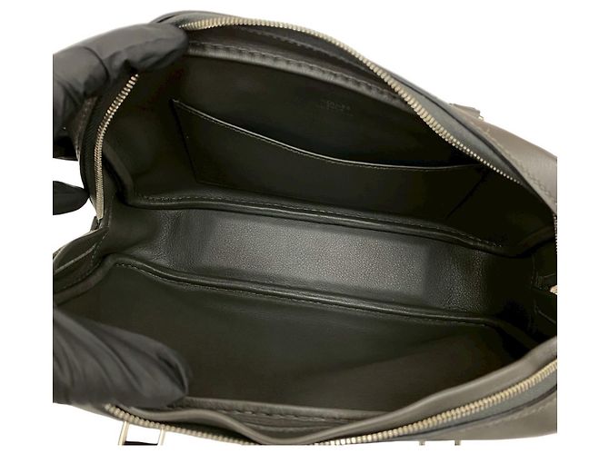 Borsa a mano Hermès Mini Plume Élan in pelle Swift Marrone - vista 9