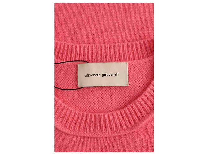 Alexandra Golovanoff Suéter rosa de cashmere - vista 5