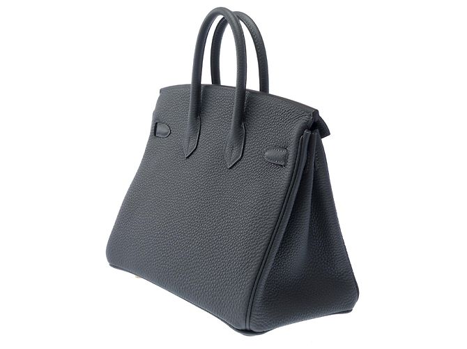 Hermès Borsa HERMES Birkin 25 in Pelle Grigia - 103280 Grigio - vista 6