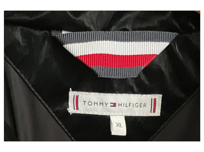 Giacca a Piuma Tommy Hilfiger Nero Lucido Nylon - vista 5