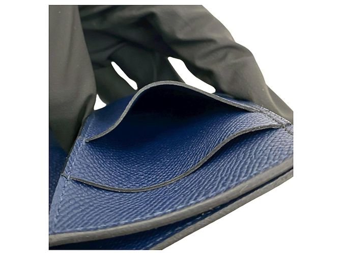 Hermès Bearn Epsom Leder Tri-Fold Geldbörse Schwarz - Ansicht 9