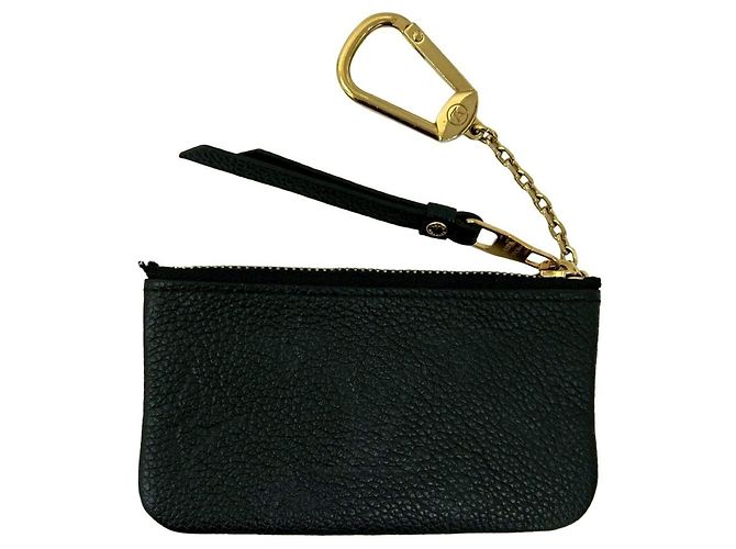 Louis Vuitton Pochette Clé Monogram Empreinte Leather Coin Case/Key Case Black - view 2