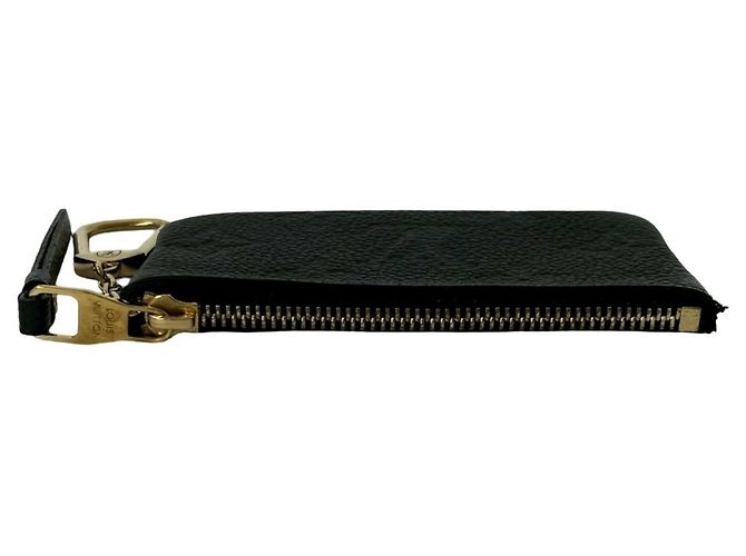 Louis Vuitton Pochette Clé Monogram Empreinte Leather Coin Case/Key Case Black - view 3