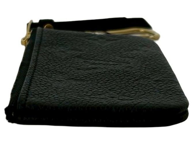 Louis Vuitton Pochette Clé Monogram Empreinte Leather Coin Case/Key Case Black - view 4