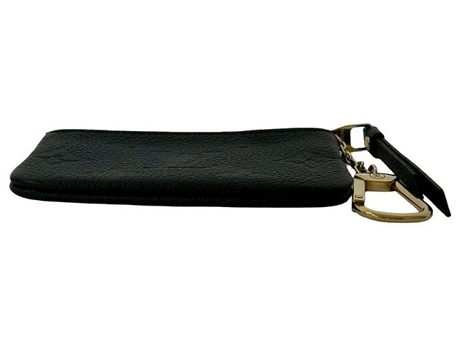 Louis Vuitton Pochette Clé Monogram Empreinte Leather Coin Case/Key Case Black - view 6