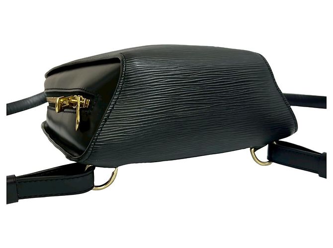 Louis Vuitton Mabillon Epi Leather Backpack Black - view 7