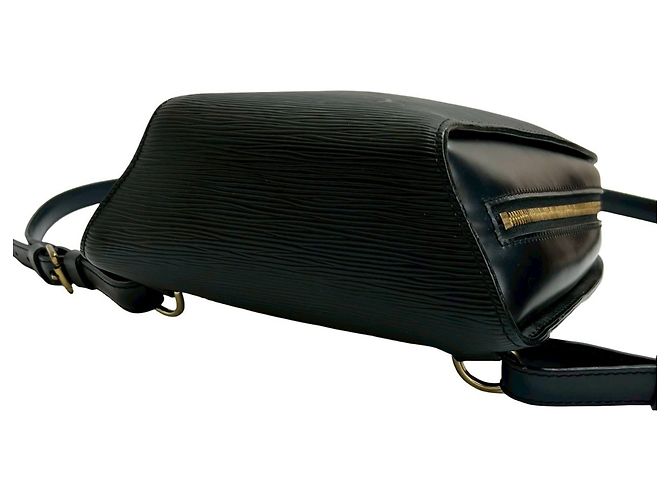 Louis Vuitton Mabillon Epi Leather Backpack Black - view 8
