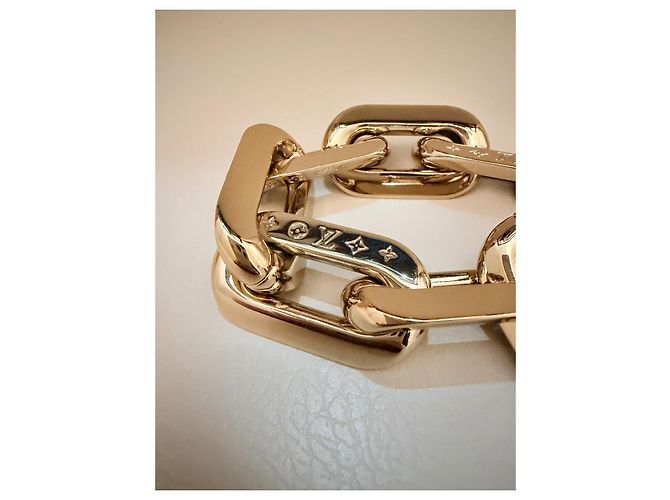 Tracolla catena Louis Vuitton D'oro - vista 5