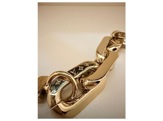 Tracolla catena Louis Vuitton D'oro - vista 9