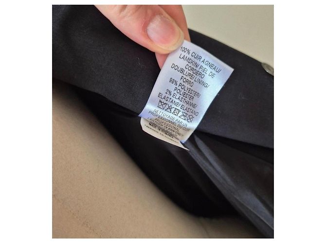 Trench negro, cuero Paule Ka - vista 10